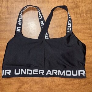 Under Armour Black Sports Bra with Logo Straps